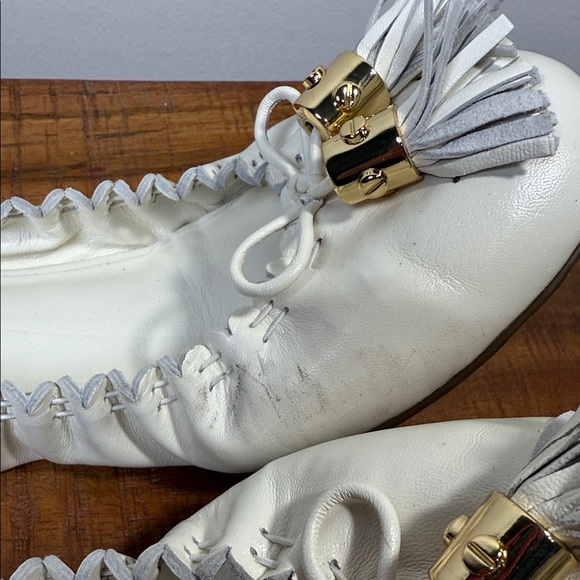 Tory Burch Cream White Ballet Flats, Women’s 8.5 - Picture 3 of 7